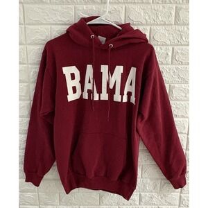 THE GAME ALABAMA MENS HOODIE SWEATER SIZE SMALL LONG SLEEVE BAMA BURGUNDY‎